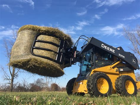 skid steer bale squeezer|bale grabber for skid steer.